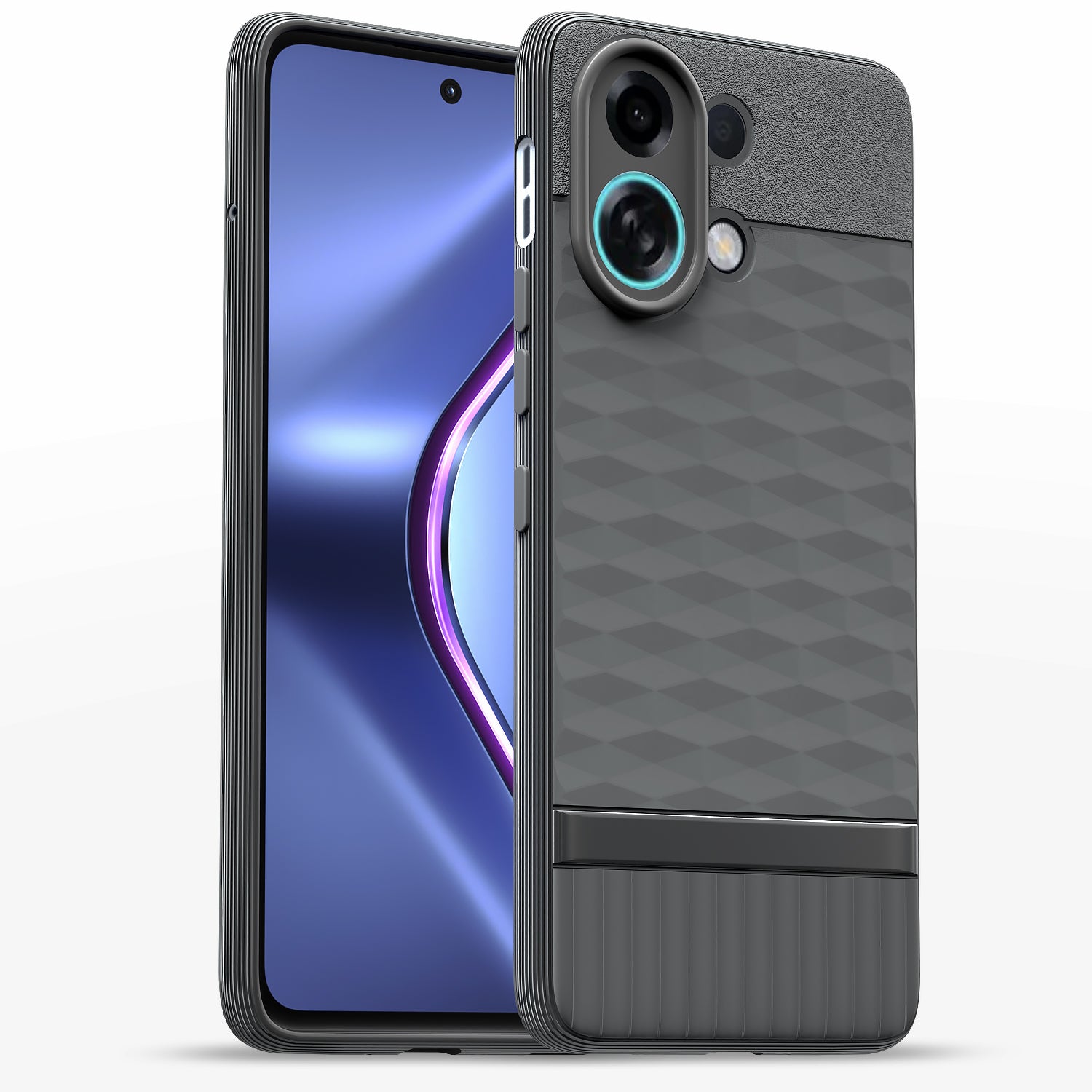 Pikkme Oppo K13 Turbo 5G Shockproof Soft Flexible Gencase Back cover - Grey