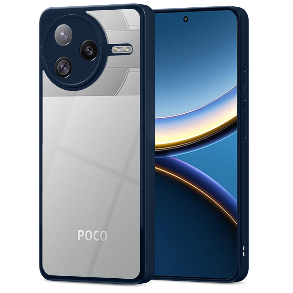 Pikkme Poco F7 Pro 5G Eagle 2 Shockproof Sleek Hybrid Armor Back Cover (Blue)