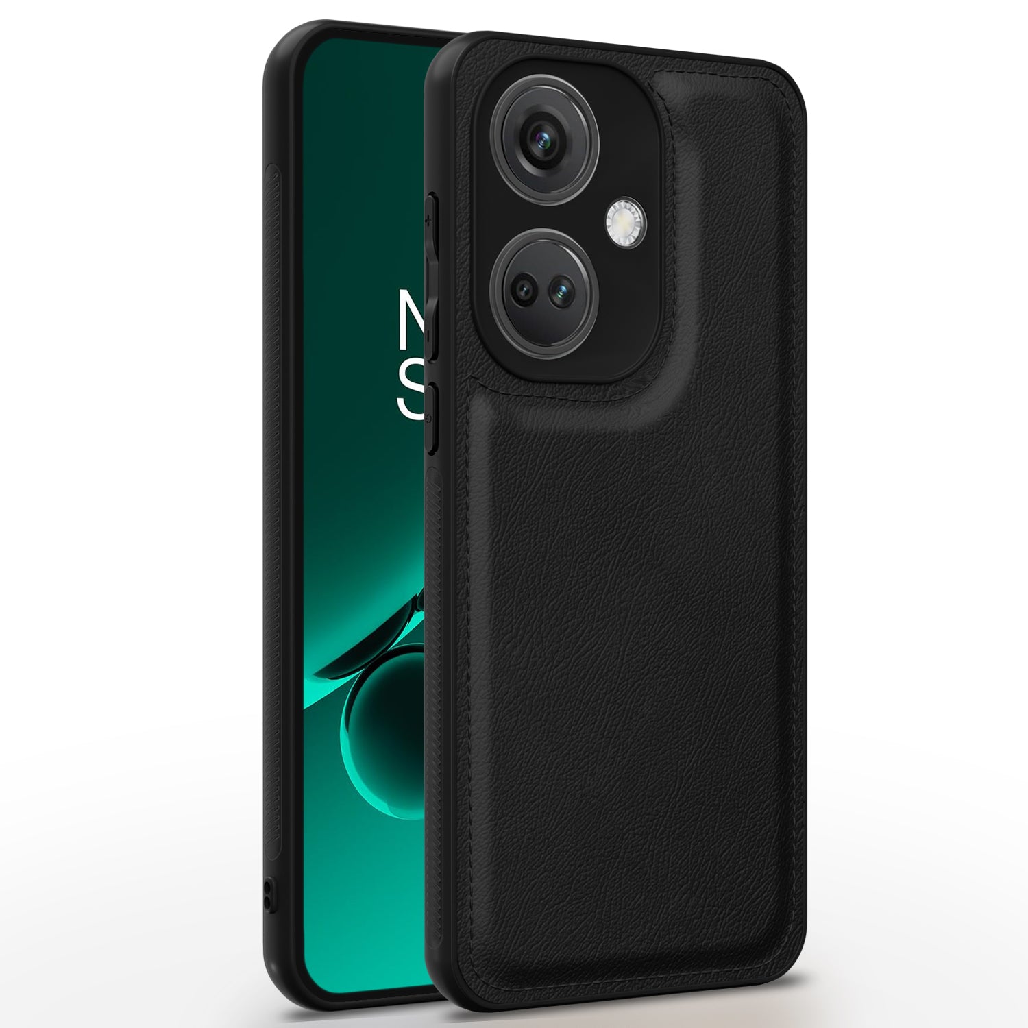 OnePlus Nord CE 3 5G LeatherBack Back Cover – Black