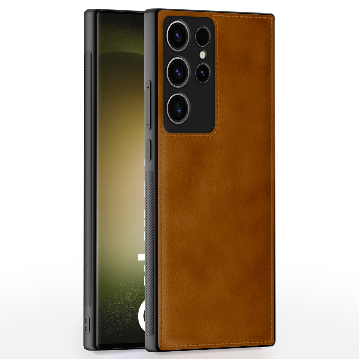 Samsung Galaxy S23 Ultra 5G Leather Back Cover – Brown