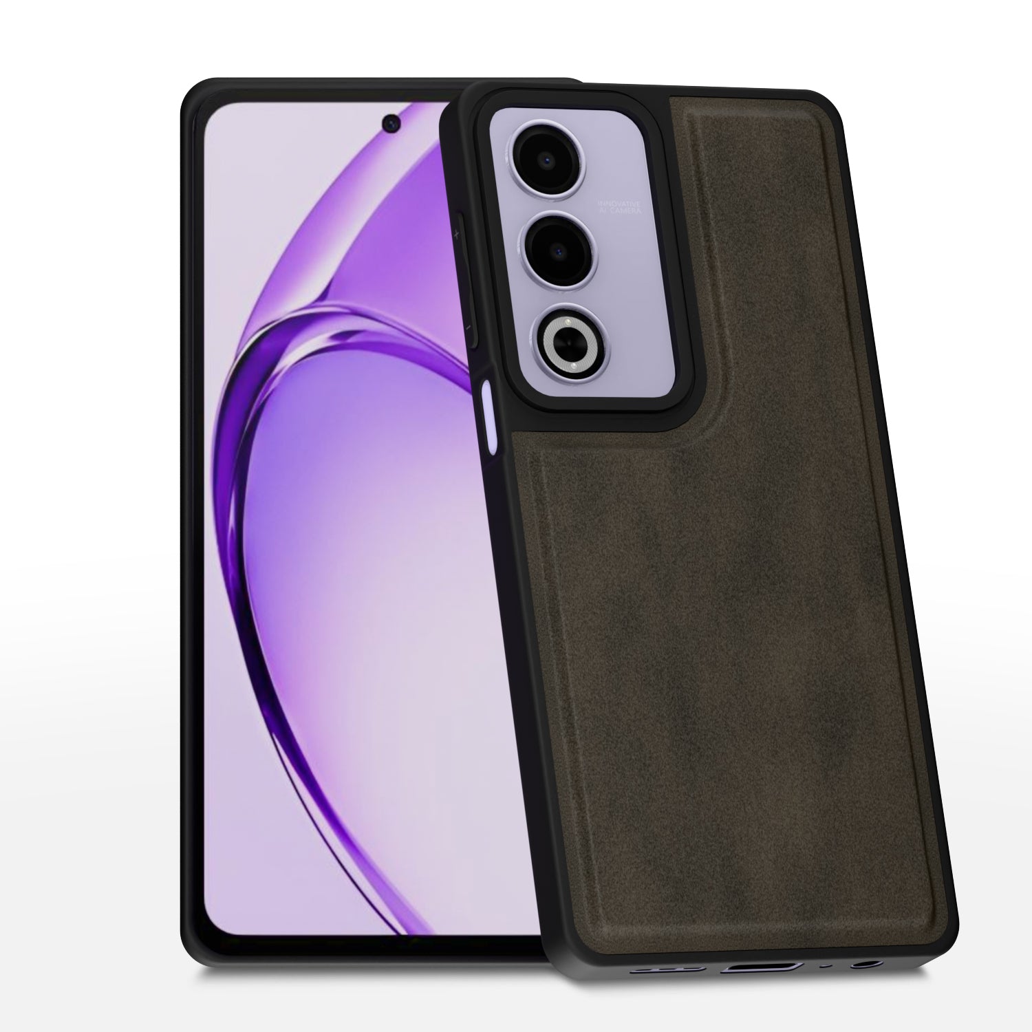 Oppo F27 Pro Plus 5G Premium Leather Back Cover by Pikkme - Brown
