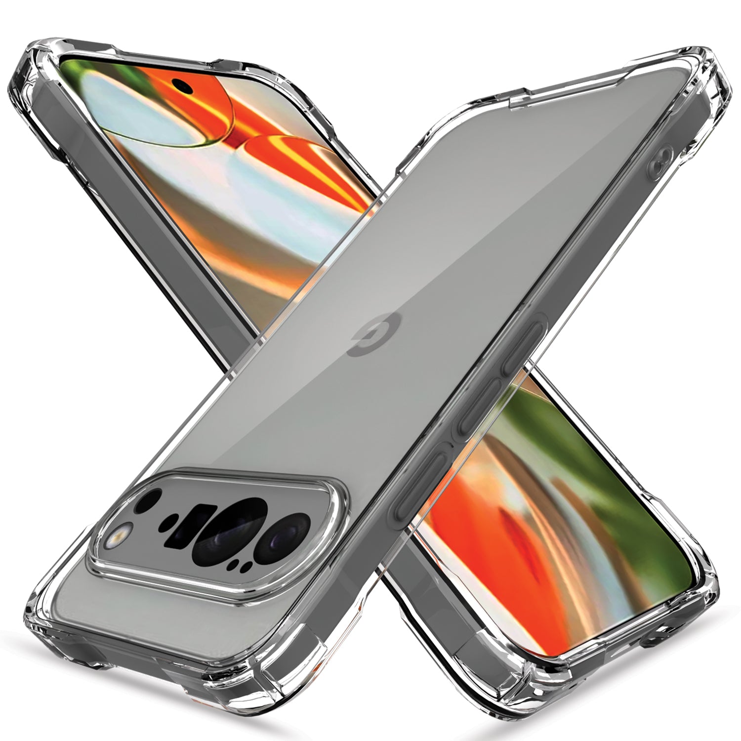 Pikkme Google Pixel 10 Pro XL PC + TPU Crystal Clear Back Cover (Transparent)