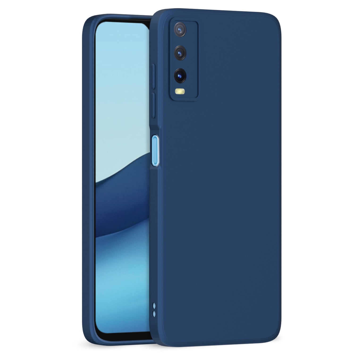 Vivo Y12s / Y20 / Y20i / Y20G Liquid Silicone Back Cover-Blue