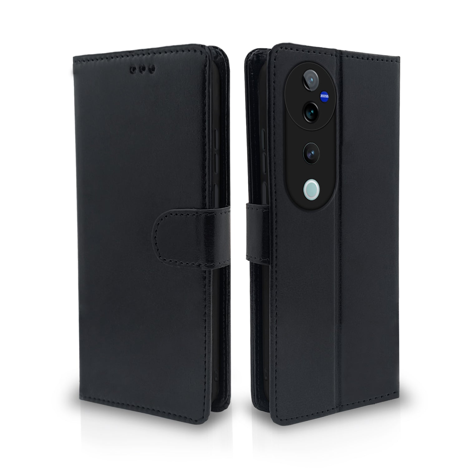 Vivo V40 Pro 5G Black Vintage Flip Cover