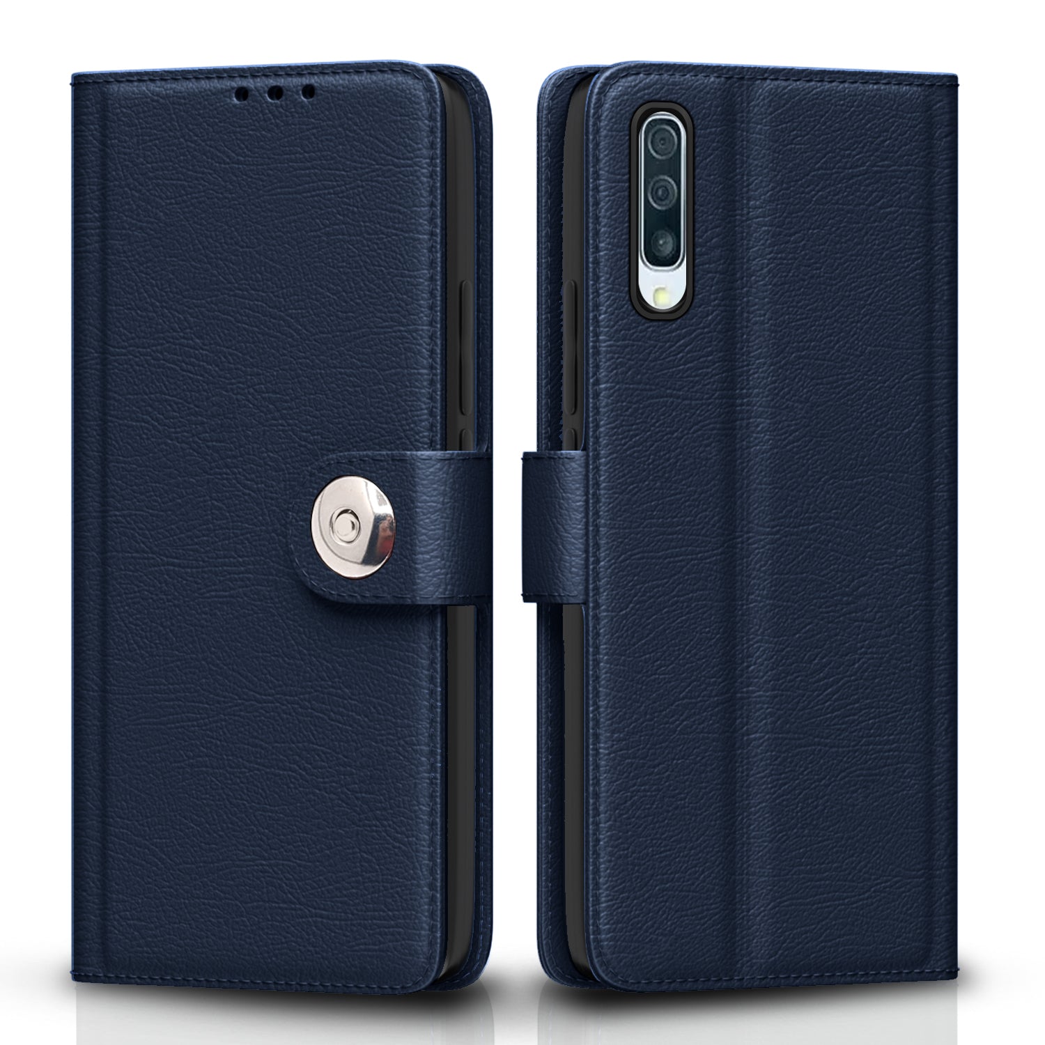 Samsung Galaxy A50 / A30s / A50s Button Flip Cover -Blue