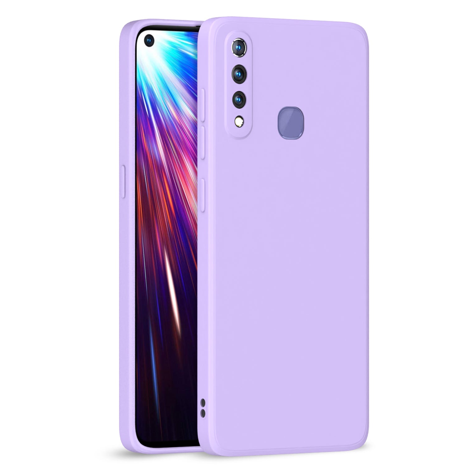 Vivo Z1 Pro Liquid Silicone Back Cover-Purple