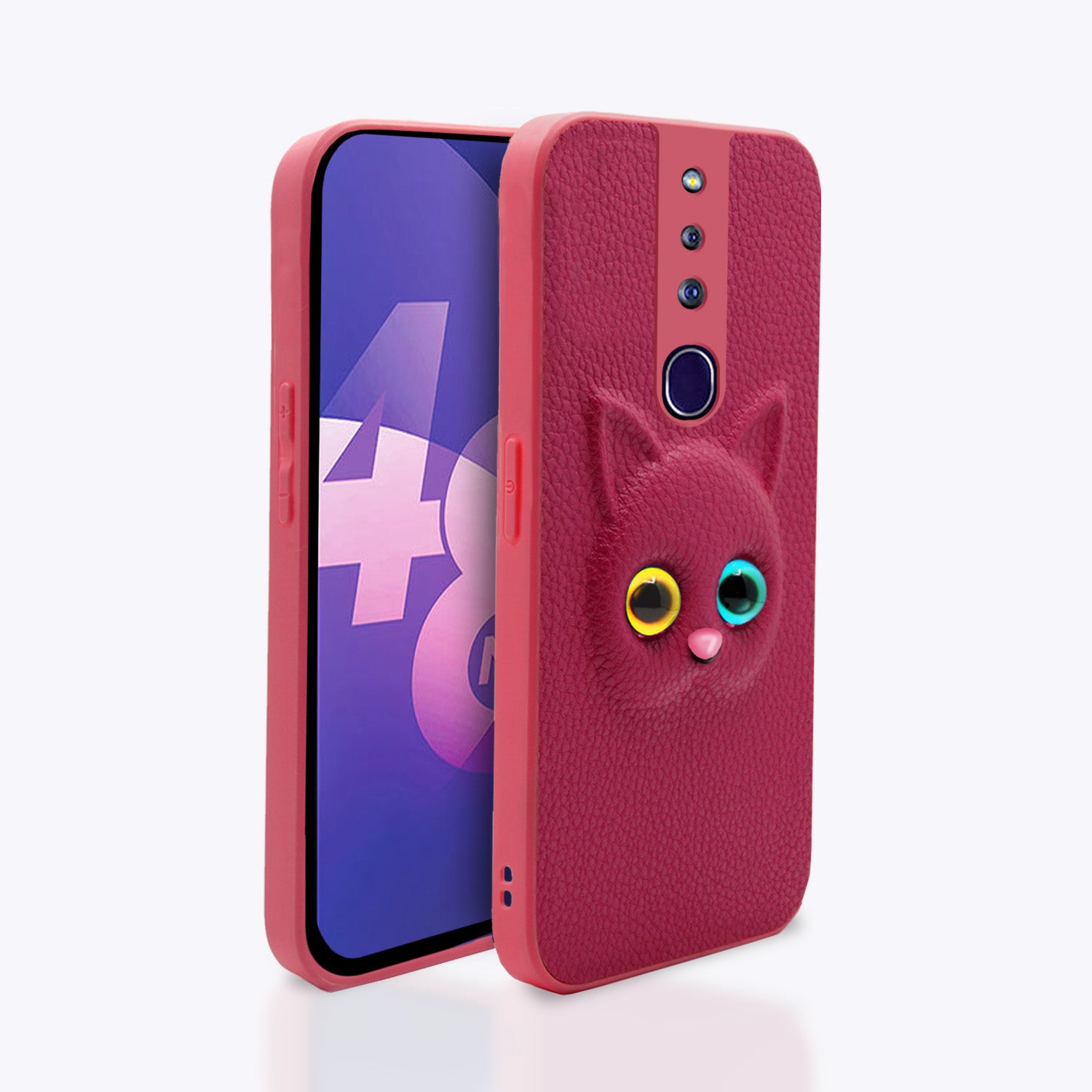 Oppo F11 Pro Kitty Back Cover -Pink