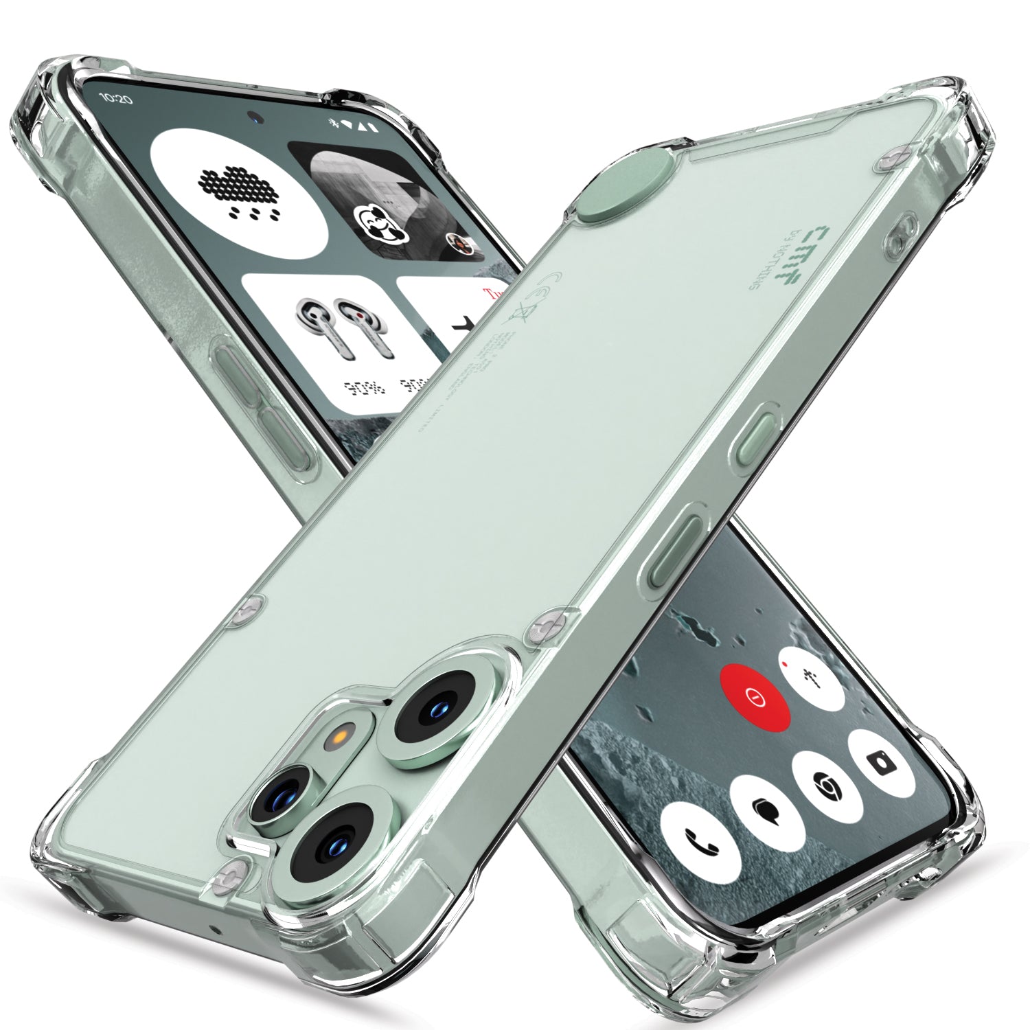 Pikkme CMF by Nothing Phone 2 Pro 5G PC + TPU Crystal Clear Transparent Back Cover (Transparent)