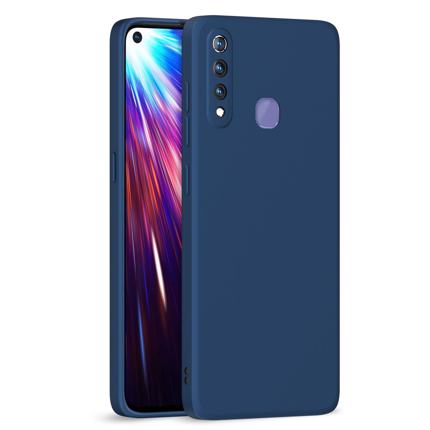 Vivo Z1 Pro Liquid Silicone Back Cover-Blue