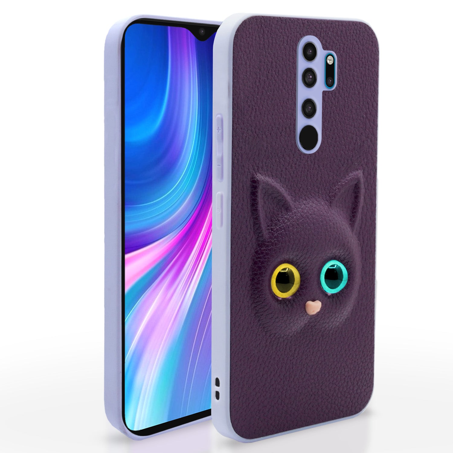 Mi Redmi Note 8 Pro Kitty Back Cover -Purple
