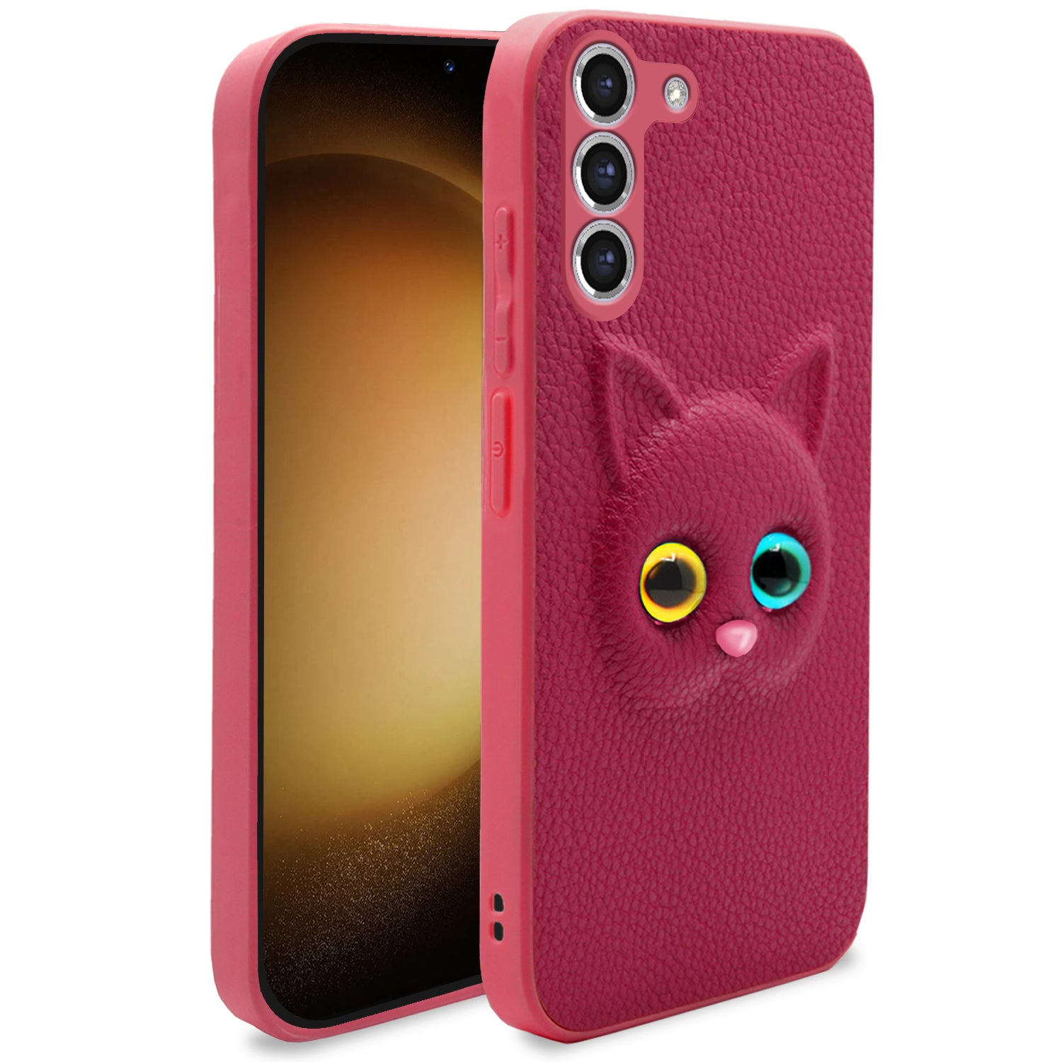 Samsung Galaxy S23 5G Kitty Back Cover -Pink