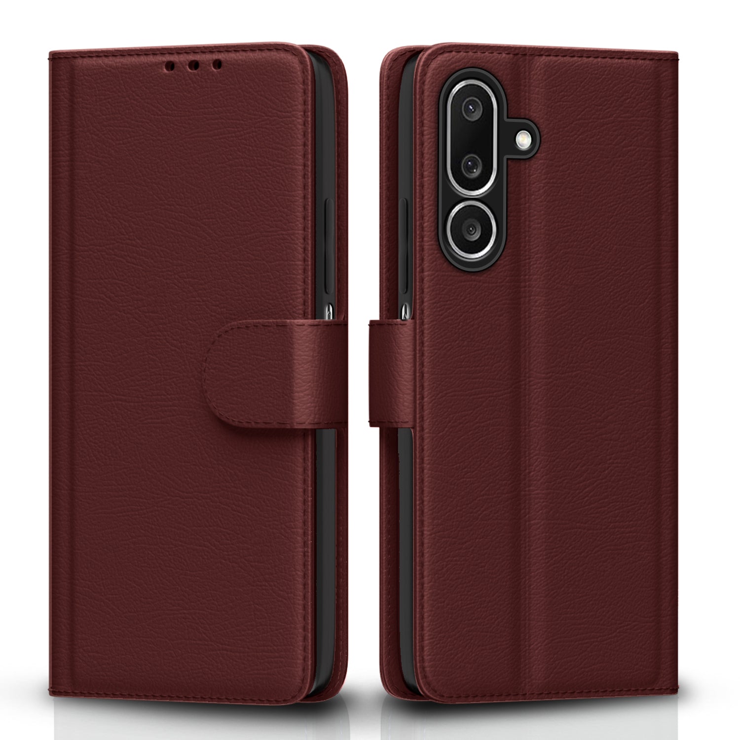 Pikkme Samsung Galaxy M36 5G Vintage Flip Cover (Brown)