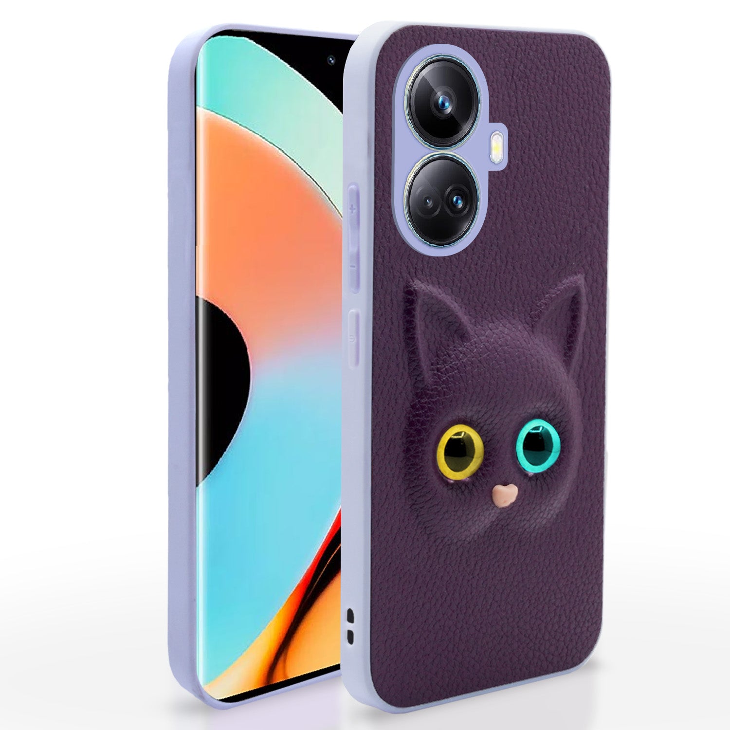 Realme 10 Pro Plus 5G Kitty Back Cover -Purple