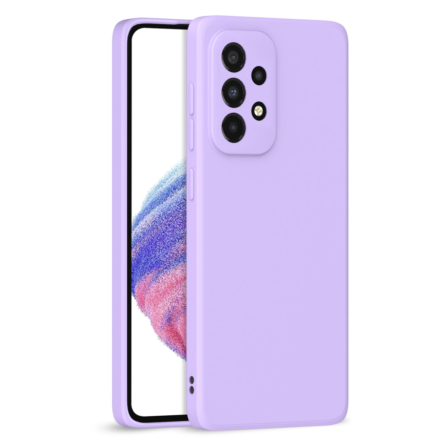 Samsung Galaxy A53 5G Liquid Silicone Back Cover-Purple