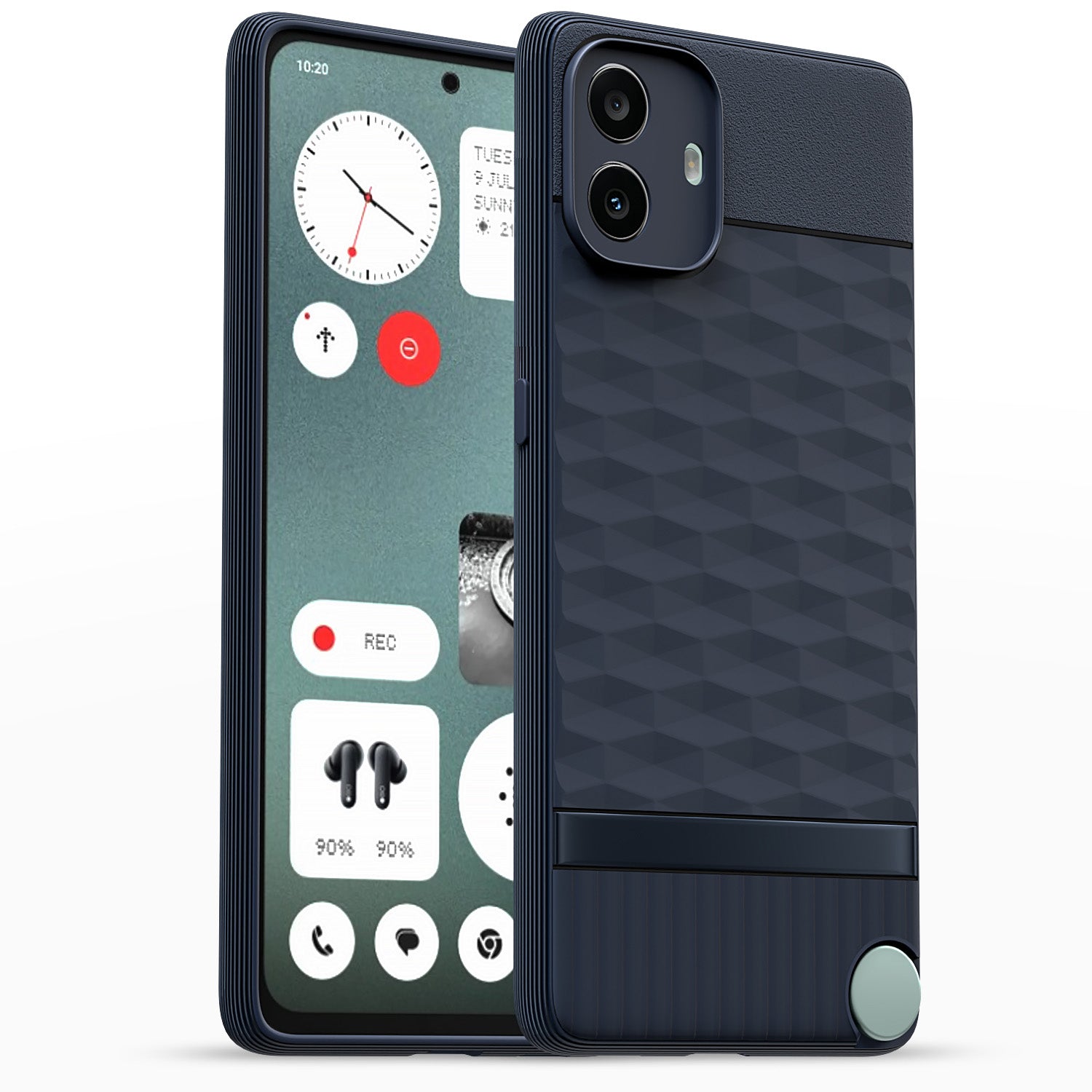 Pikkme CMF by Nothing Phone 1 5G Shockproof Soft Flexible Gencase Back Cover (Blue)