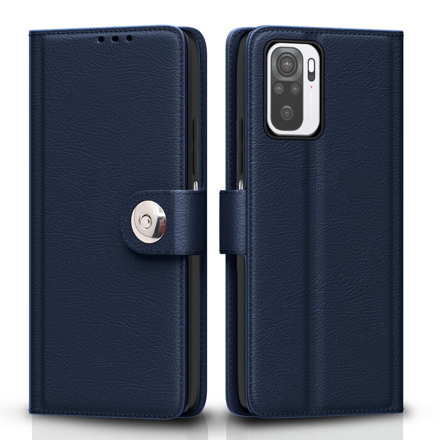 Redmi Note 10 / Note 10s Button Flip Cover -Blue