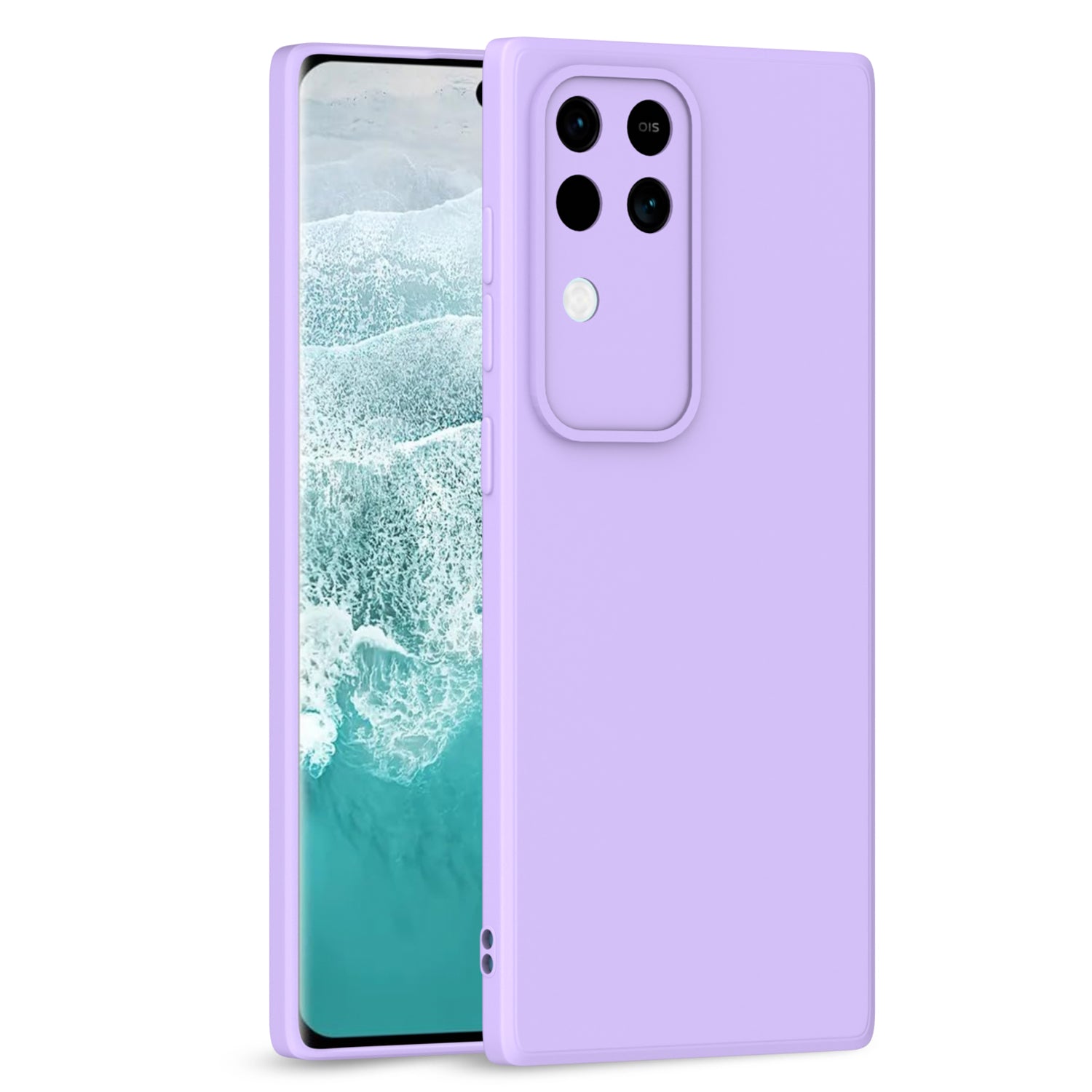 Vivo V30 5G / Vivo V30 Pro 5G Liquid Silicone Back Cover-Purple