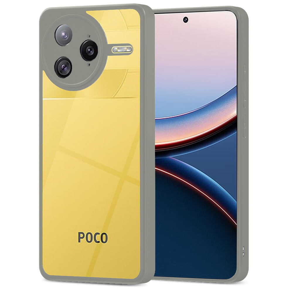 Pikkme Poco F7 Ultra 5G Eagle 2 Shockproof Sleek Hybrid Armor Back Cover (Grey)