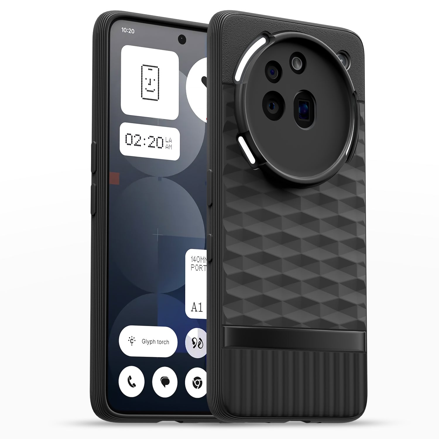 Pikkme Nothing Phone 3a Pro 5G Shockproof Soft Flexible Gencase Back cover (Black)