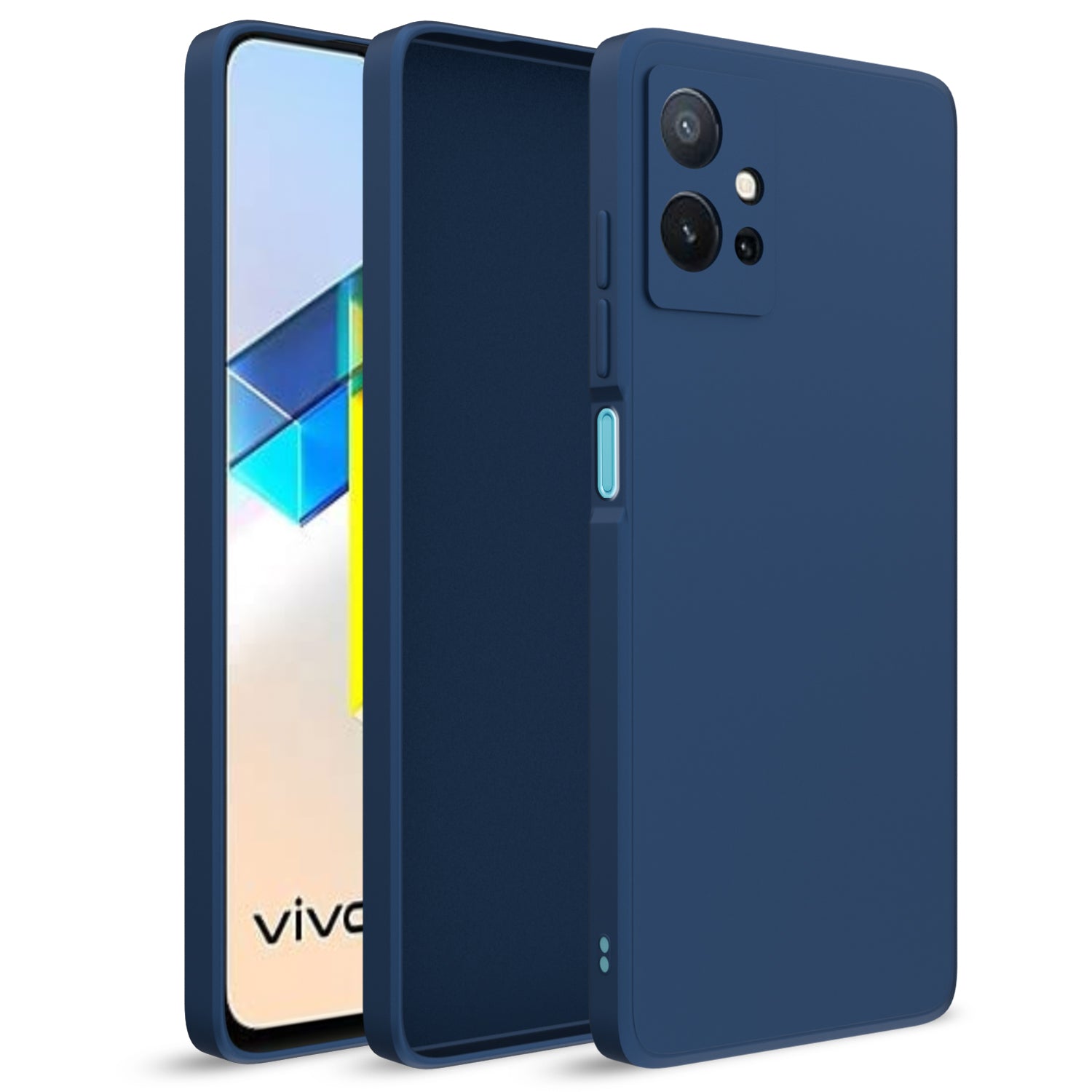 Vivo T1 5G / Vivo Y75 5G / iQOO Z6 5G Liquid Silicone Back Cover-Green