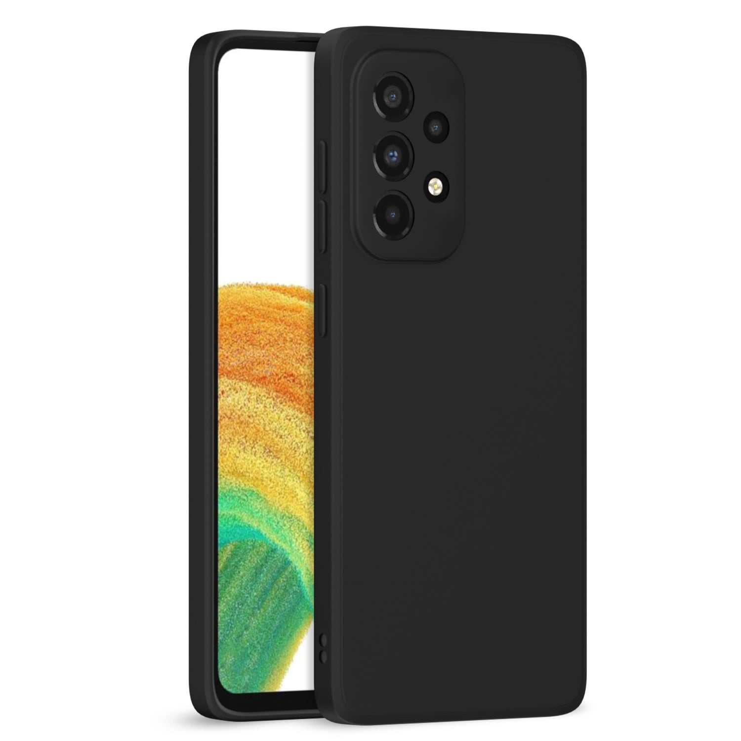 Samsung Galaxy A33 5GLiquid Siliconee Back Cover-Black