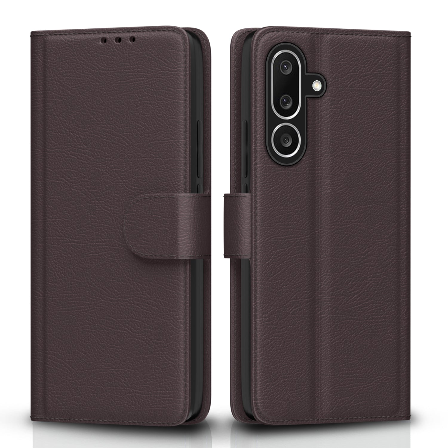 Pikkme Samsung Galaxy M56 5G Vintage Flip Cover (Coffee)