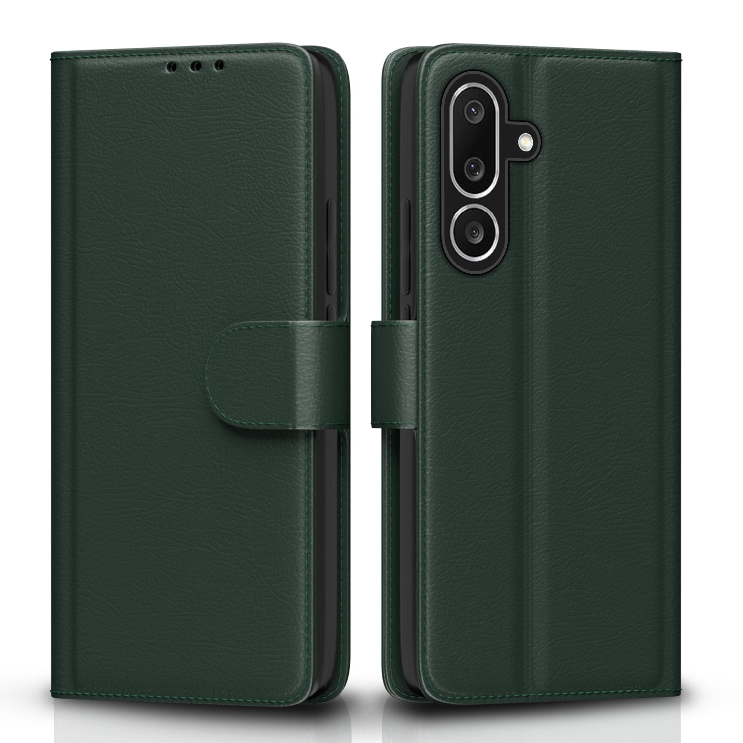 Pikkme Samsung Galaxy M56 5G Vintage Flip Cover (Green)