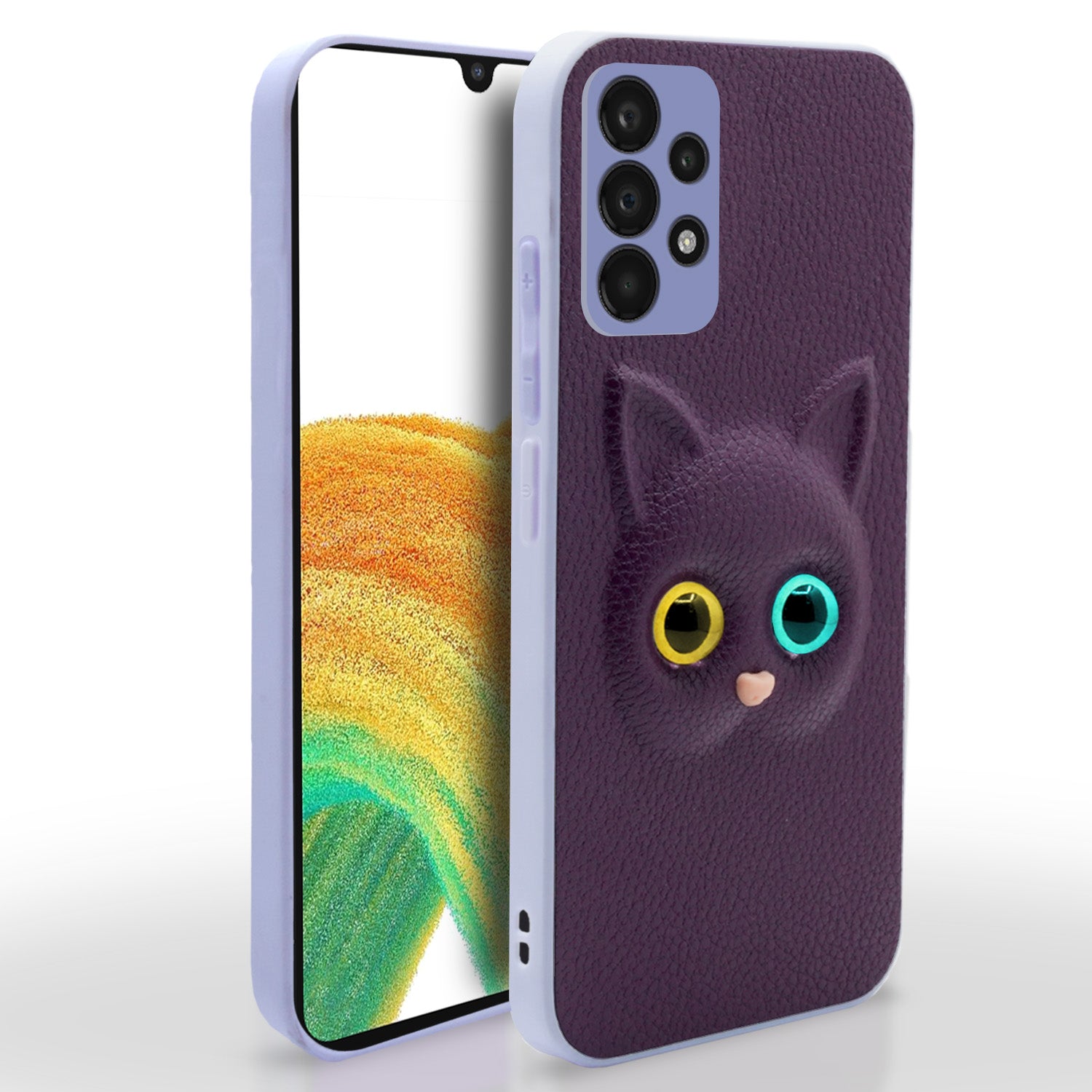 Samsung Galaxy A33 5g Kitty Back Cover -Purple