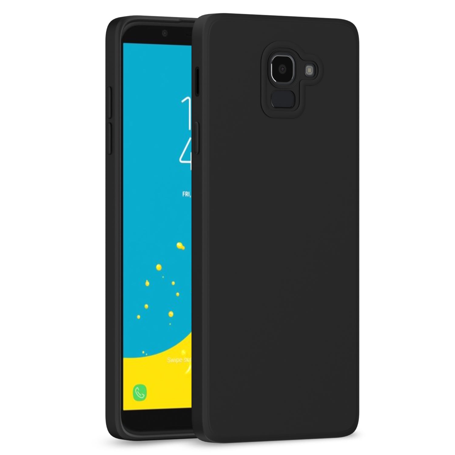 Samsung Galaxy J6 2018 Liquid Silicone Back Cover-Black