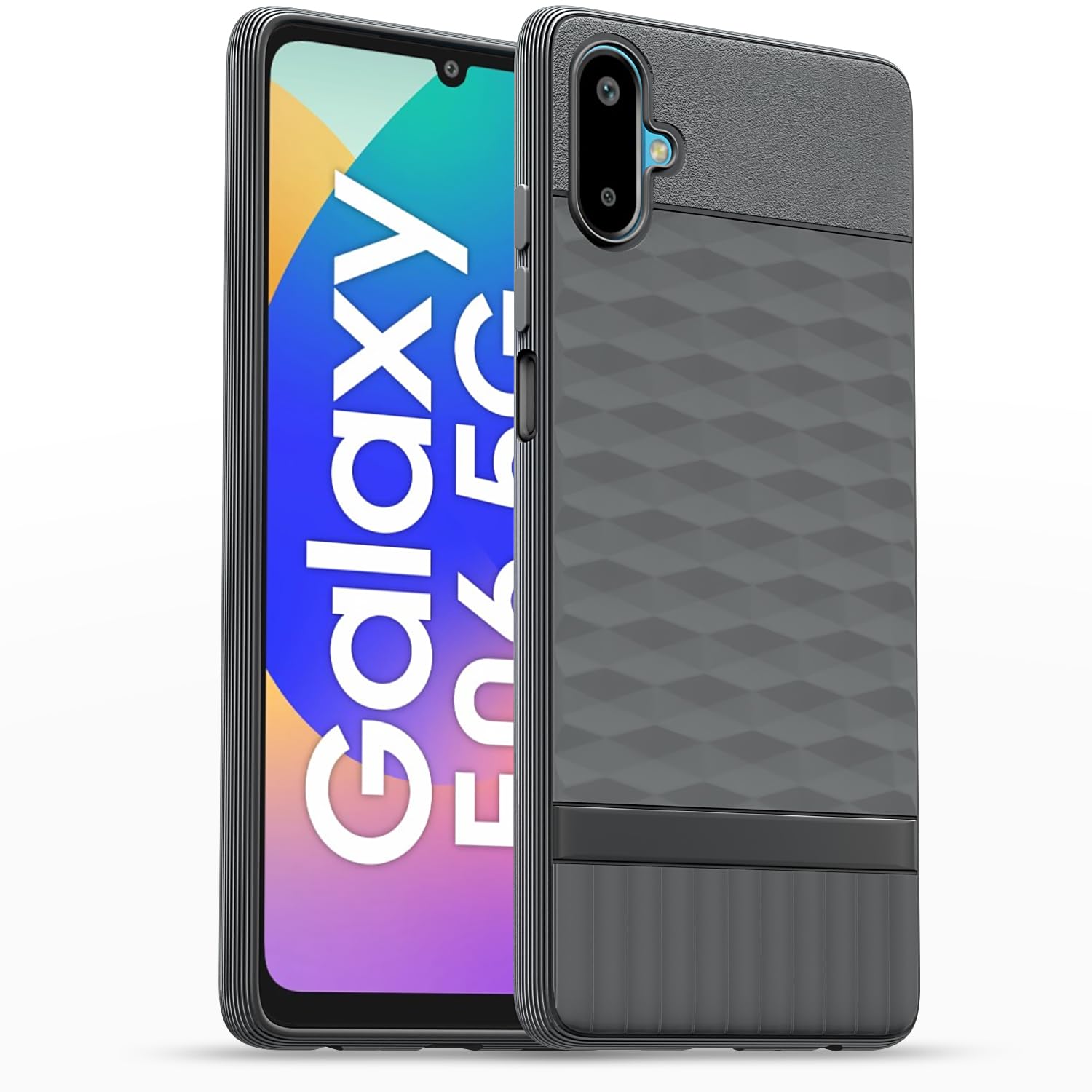 Pikkme Samsung Galaxy F06 5G / Samsung Galaxy M06 5G Shockproof Soft Flexible Gencase Back Cover (Grey)