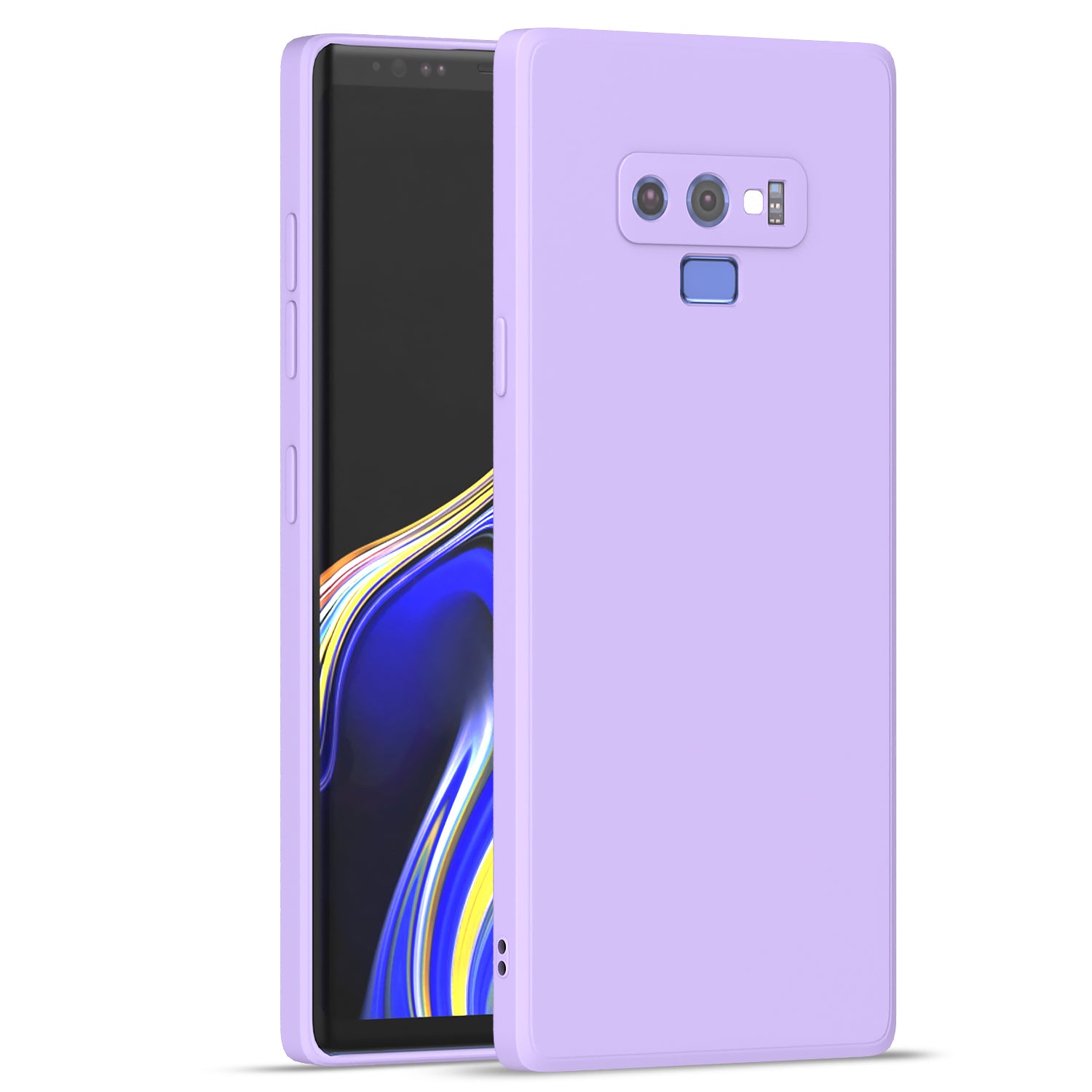 Pikkme Samsung Galaxy Note 9 Soft Matte Liquid Silicone Back Cover - Purple