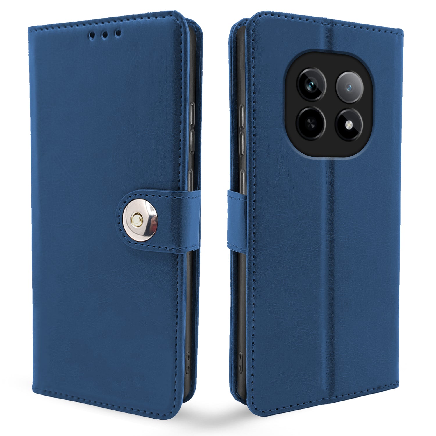 Pikkme Realme P2 Pro 5G Button blue flip cover
