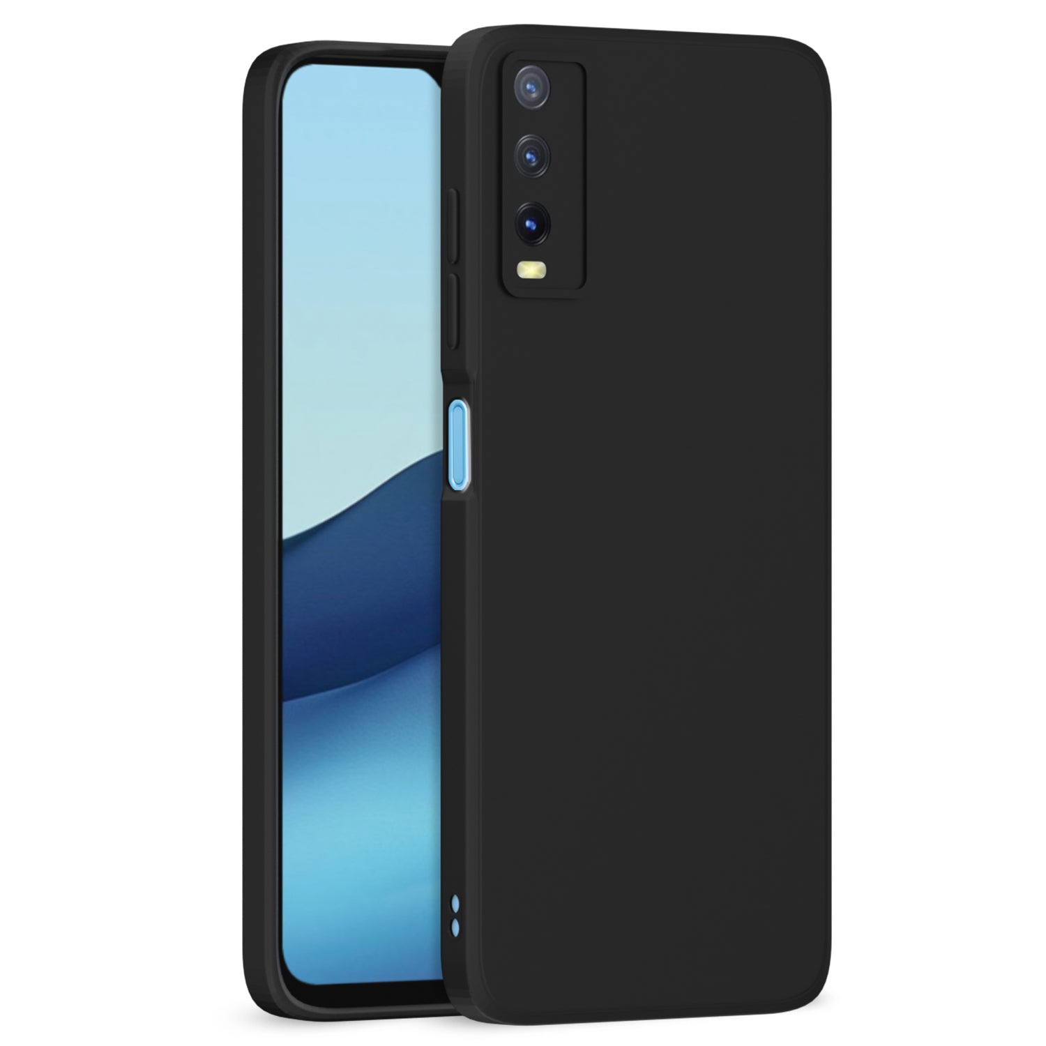 Vivo Y12s / Y20 / Y20i / Y20G Liquid Silicone Back Cover-Black