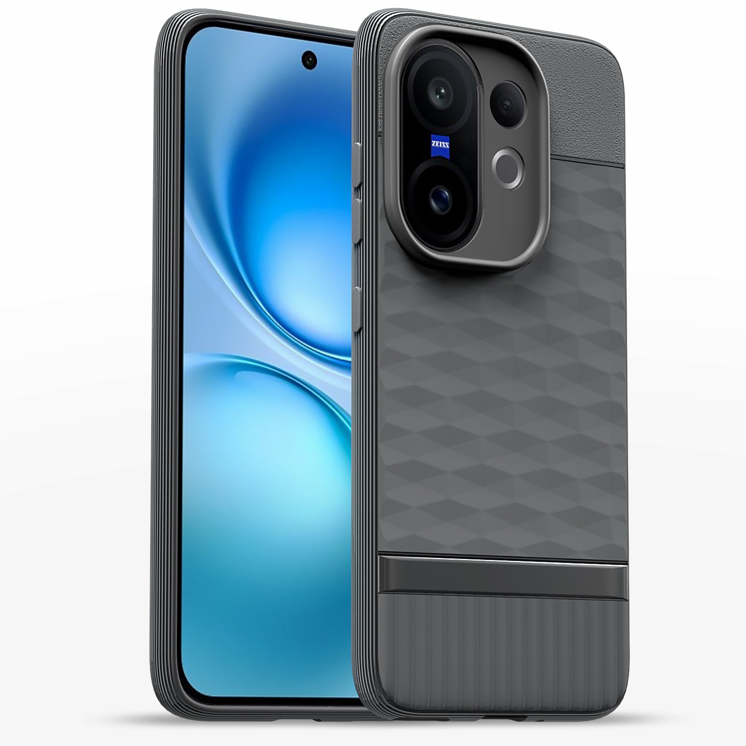 Pikkme grey Gencase mobile cover for Vivo V60/T4 Pro 5G