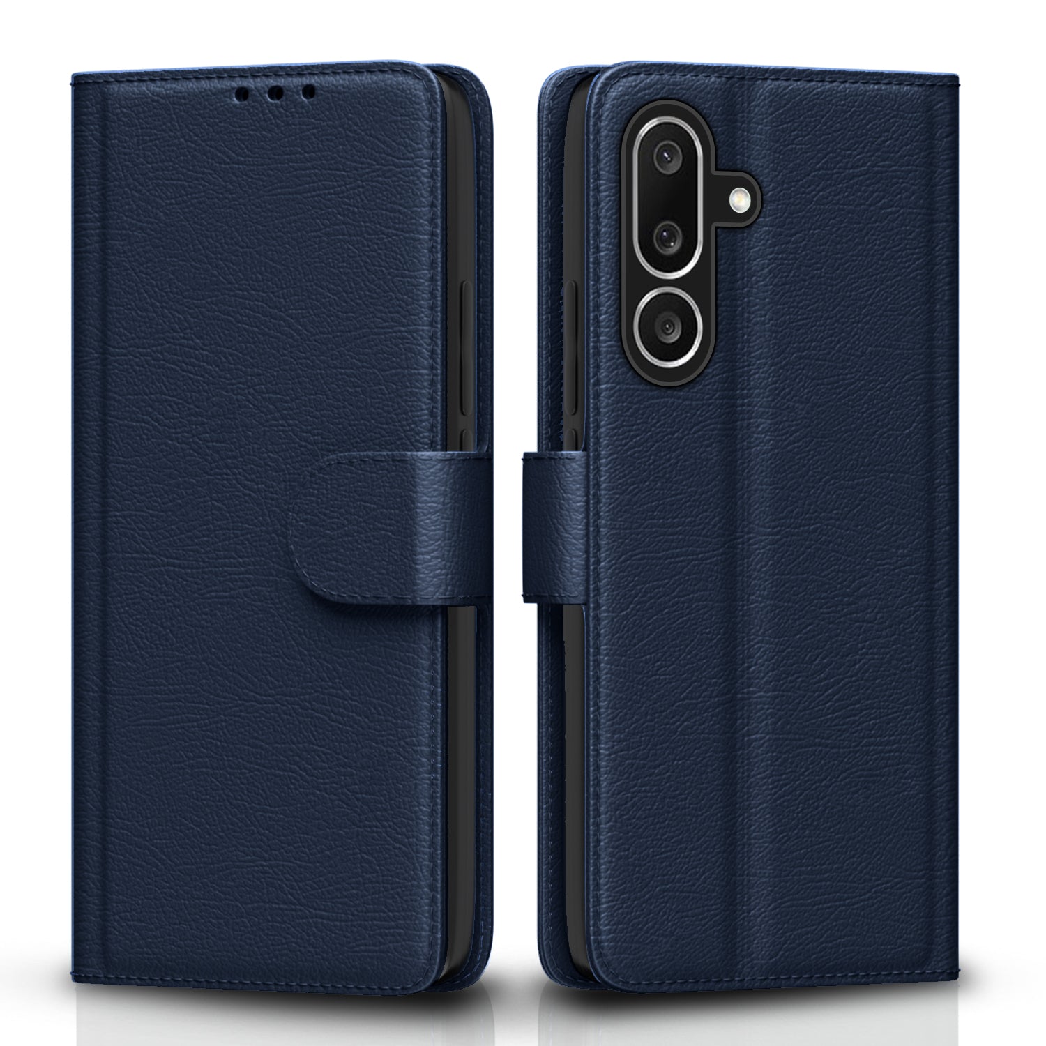 Pikkme Samsung Galaxy M56 5G Vintage Flip Cover (Blue)