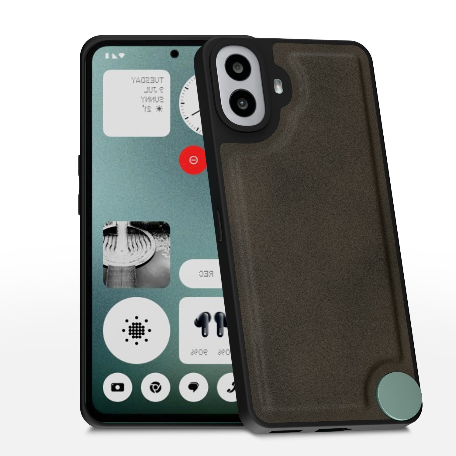 CMF by Nothing Phone 1 Premium Leather Back Cover by Pikkme - Brown