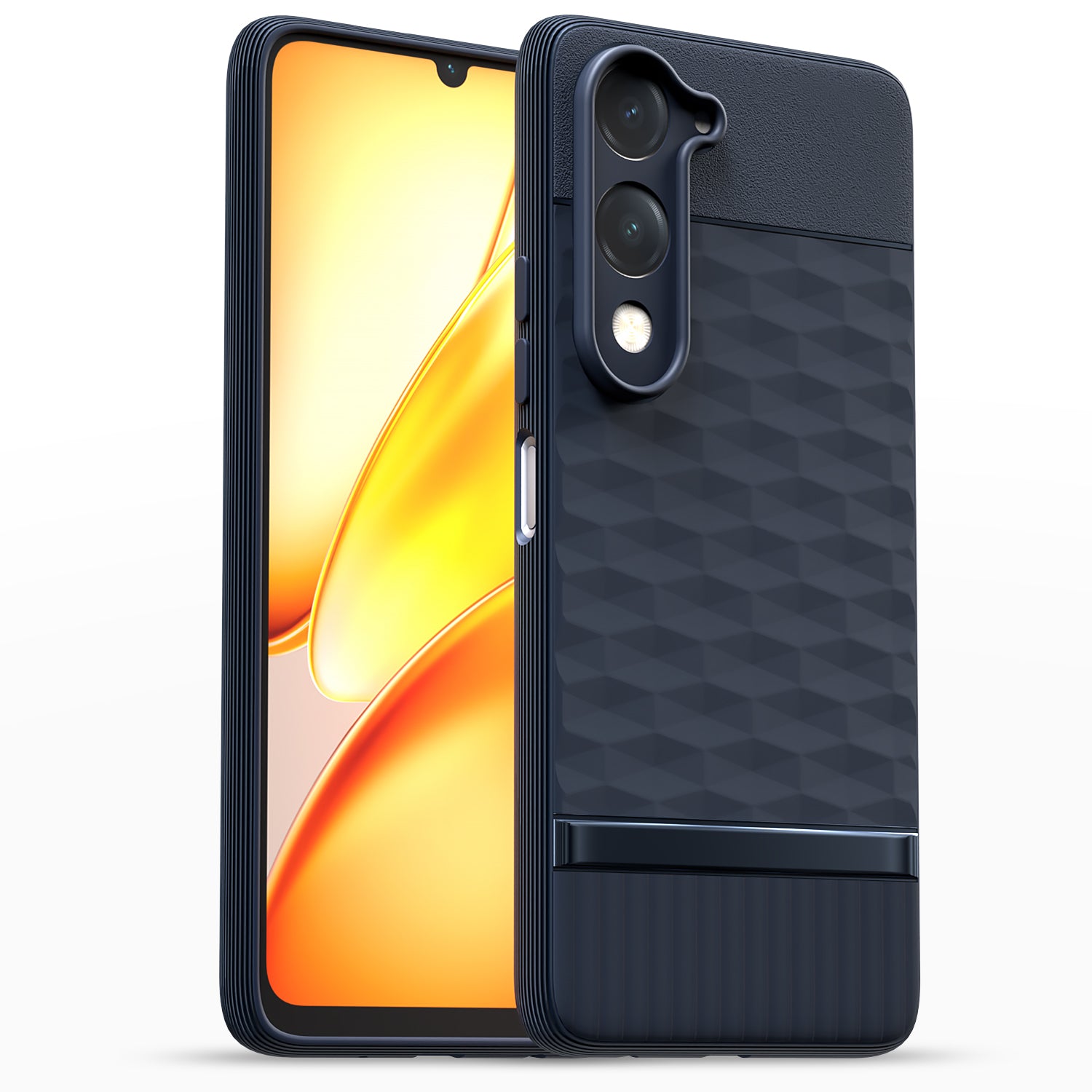 Pikkme Vivo T4 lite 5G / IQOO Z10 lite 5G / Vivo Y04 4G / Vivo Y19 5G Shockproof Soft Flexible Gencase Back Cover (Blue)
