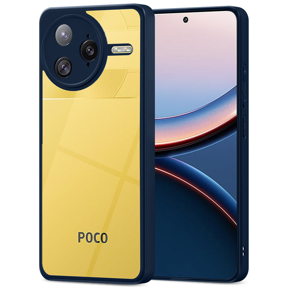 Pikkme Poco F7 Ultra 5G Eagle 2 Shockproof Sleek Hybrid Armor Back Cover (Blue)