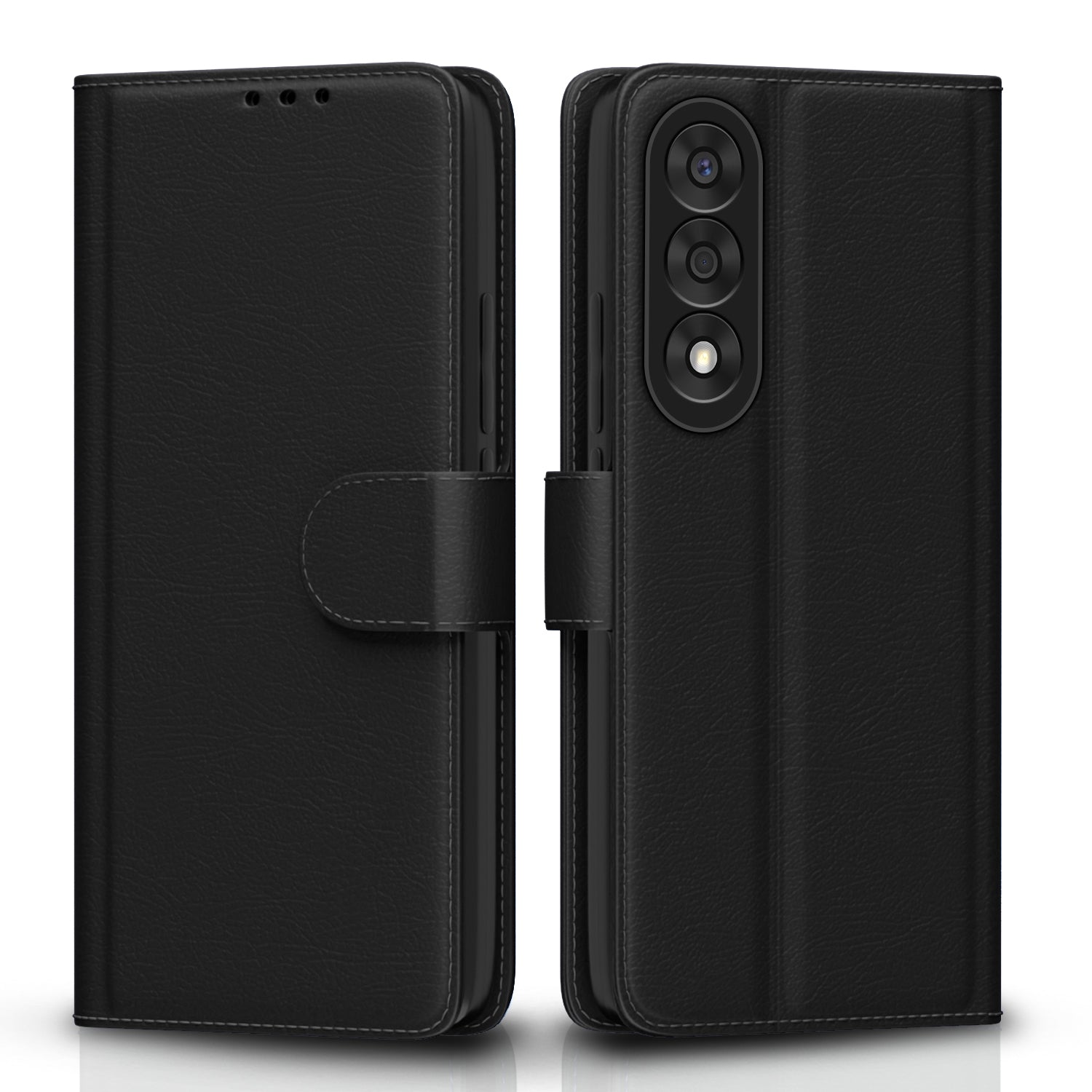 Pikkme OnePlus Nord 5 5G Vintage Flip Cover (Black)