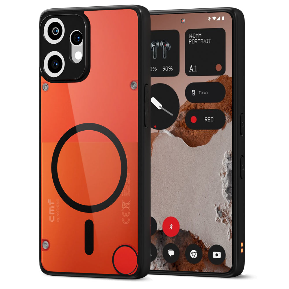 Pikkme CMF by Nothing Phone 2 Pro 5G Eagle 2 Mag-Safe Shockproof Hard Transparent Back Cover (Black)