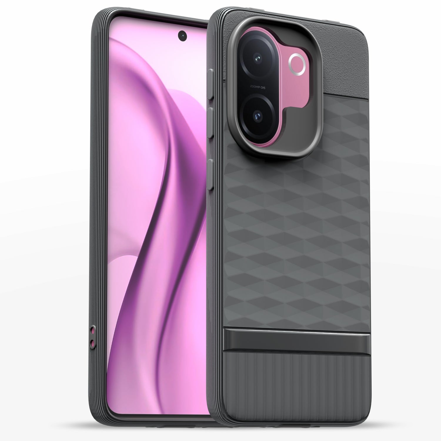 Pikkme Vivo V60e 5G Shockproof Soft Flexible Gencase Back cover - Grey