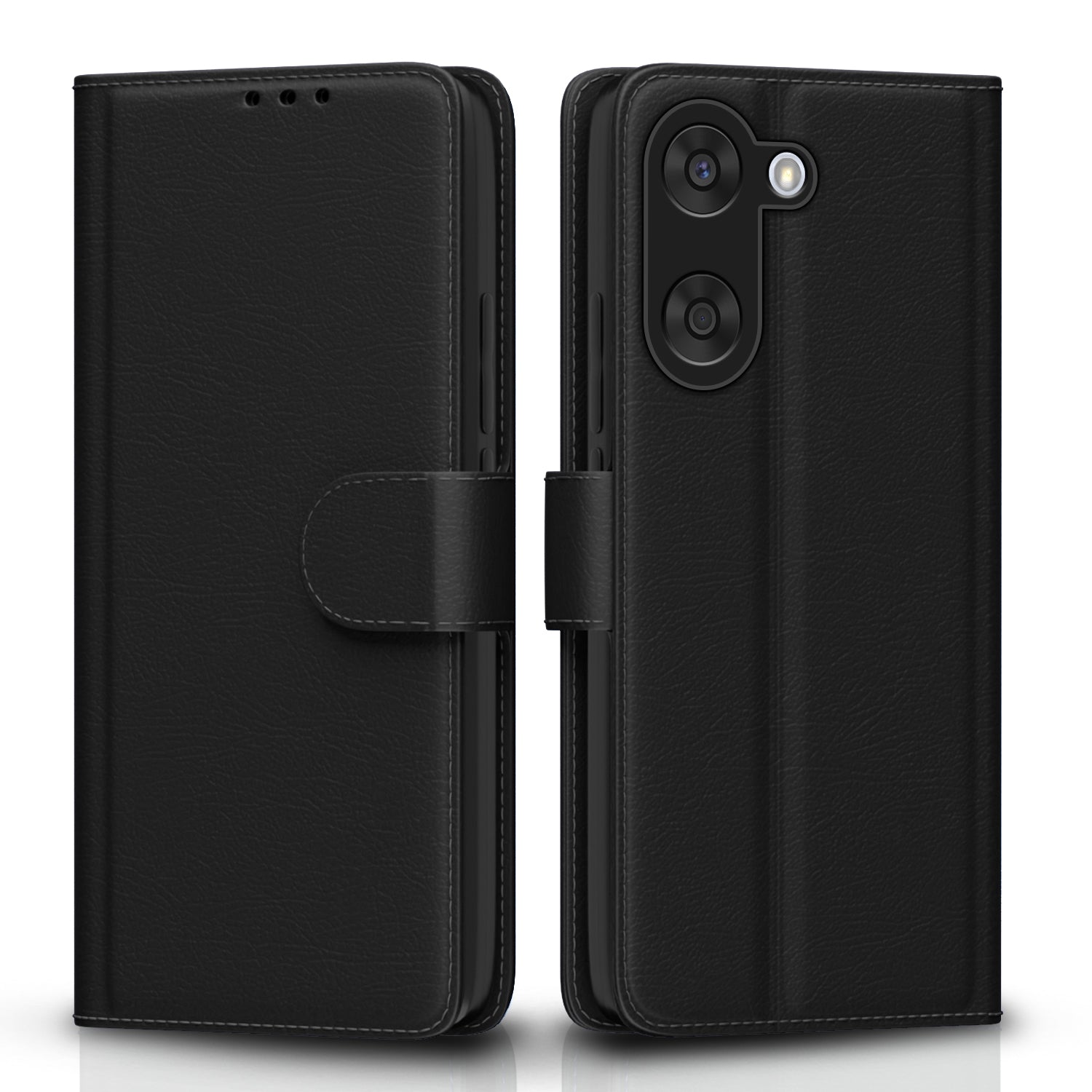 Pikkme OnePlus Nord Ce 5 5G Vintage Flip Cover (Black)