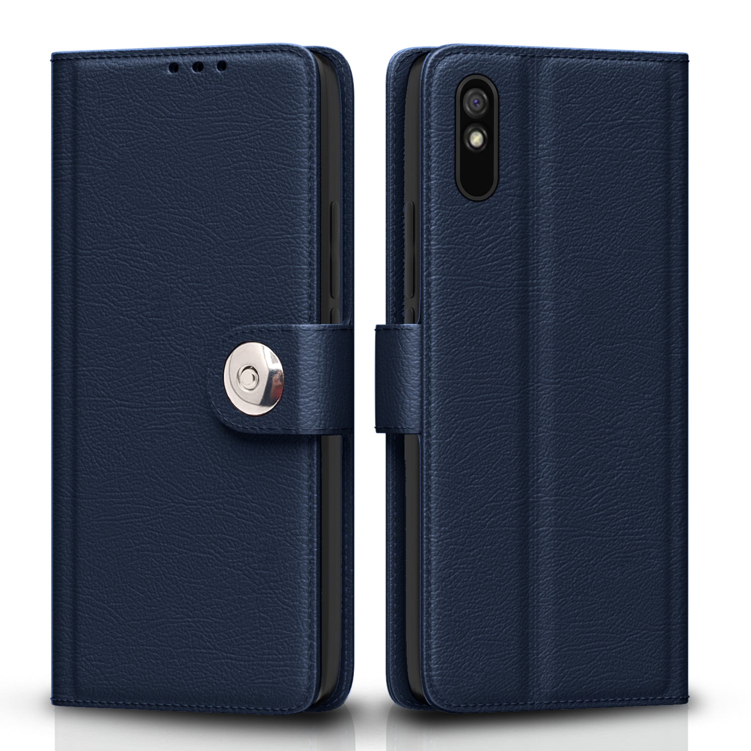 Redmi 9A / 9i / 9A Sport Button Flip Cover -Blue
