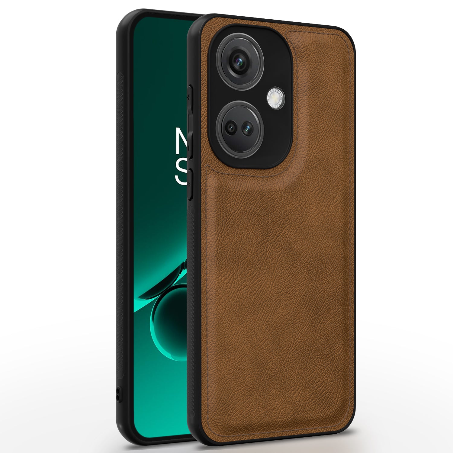 OnePlus Nord CE 3 5G LeatherBack Back Cover – Brown