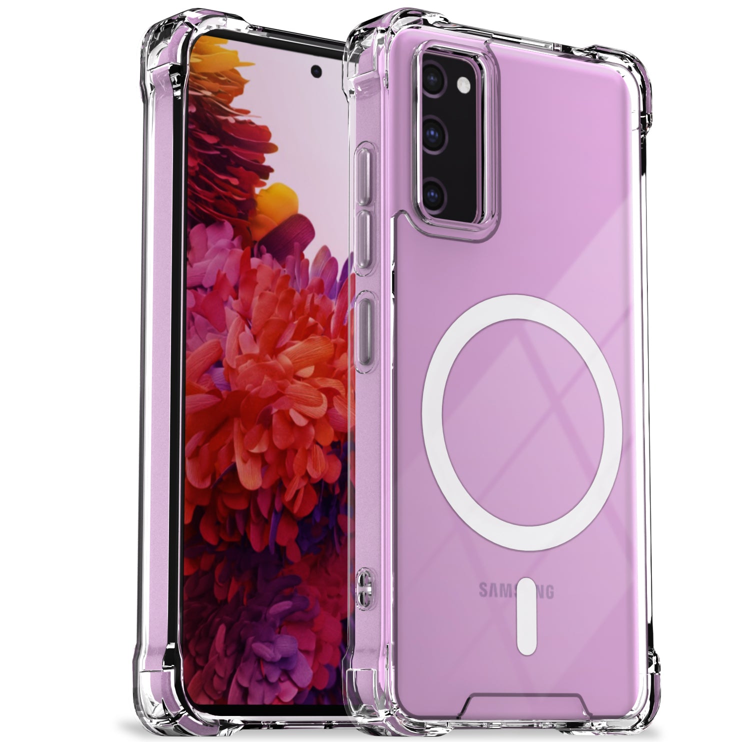 Transparent mag-safe mobile back cover for Samsung S20 FE 5G – Pikkme