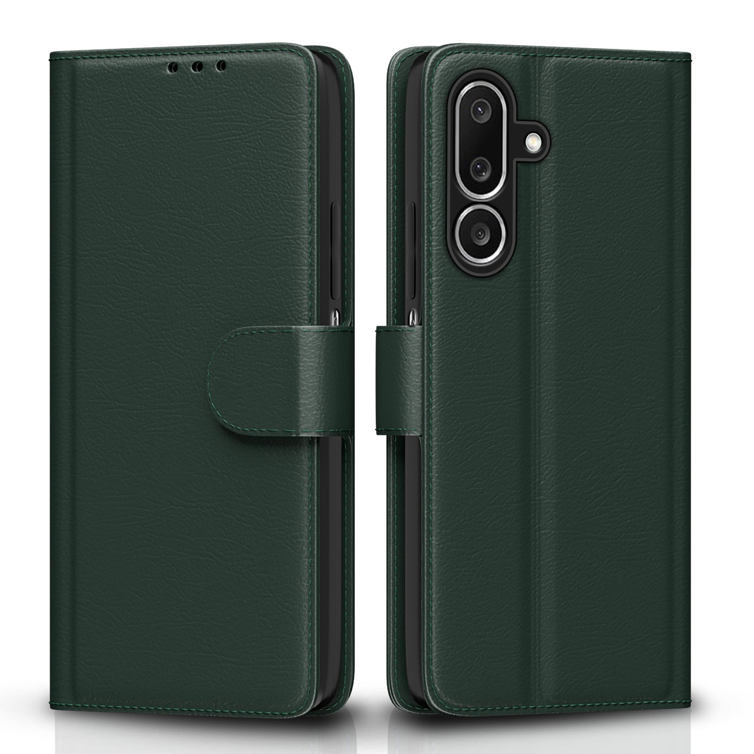 Pikkme Samsung Galaxy M36 5G Vintage Flip Cover (Green)