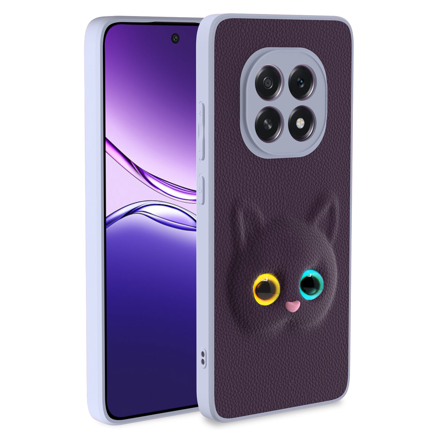 Pikkme Oppo F29 5G Kitty Back Cover (Purple)