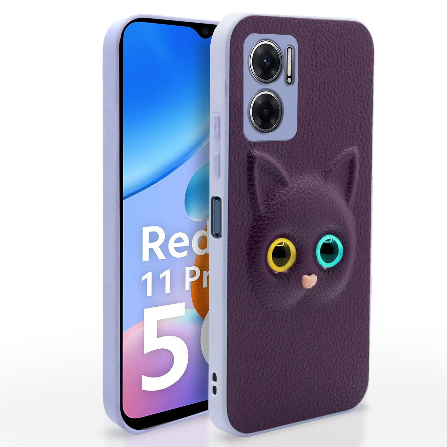 Redmi 11 Prime 5G Kitty Back Cover -Purple