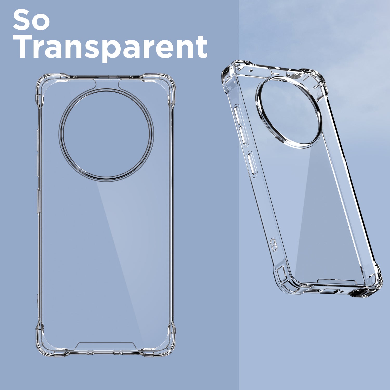 Pikkme Realme P3 Pro 5G PC + TPU Crystal Clear Back Cover (Transparent)