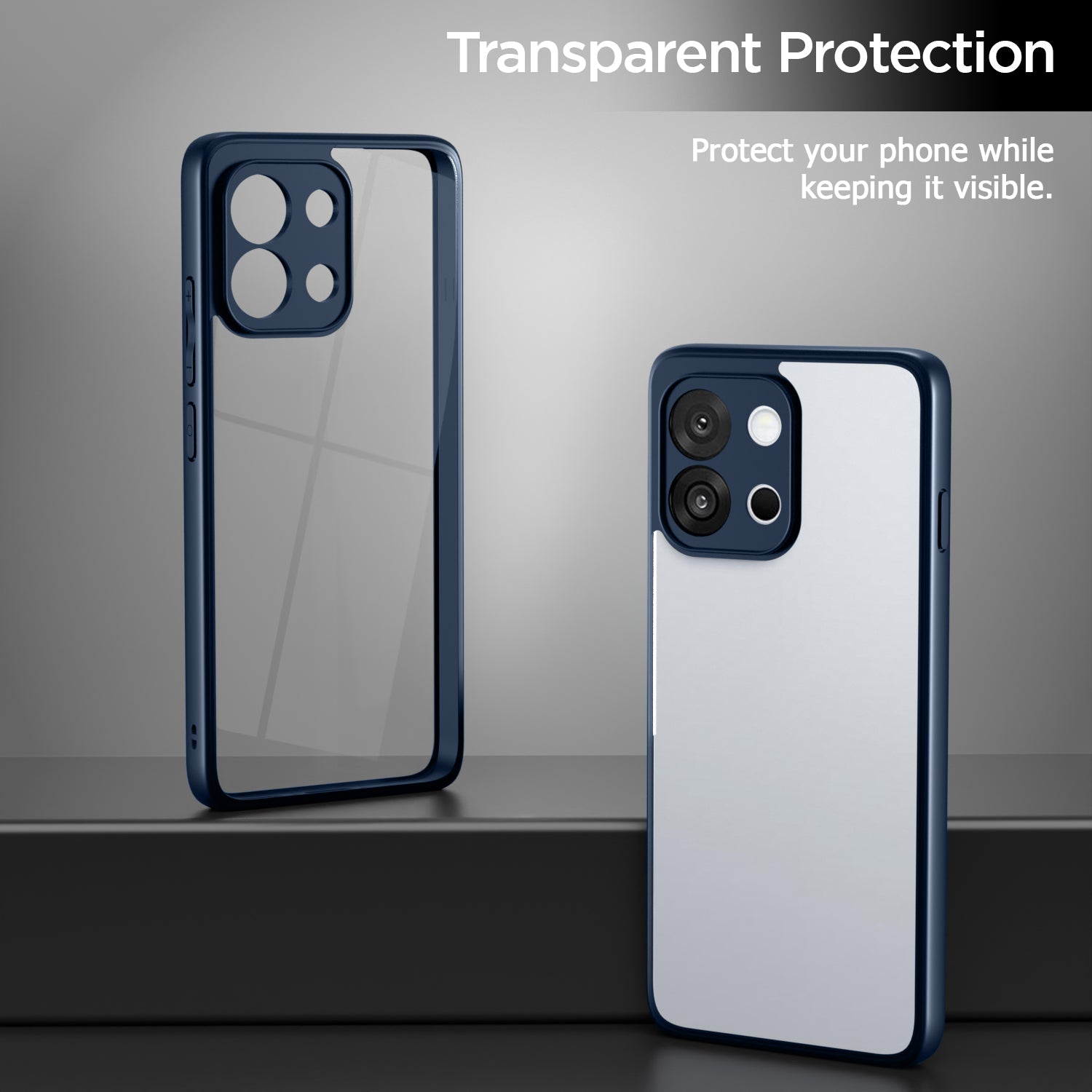 Pikkme OnePlus 13s 5G Eagle 2 Shockproof Sleek Hybrid Armor Back Cover (Blue)